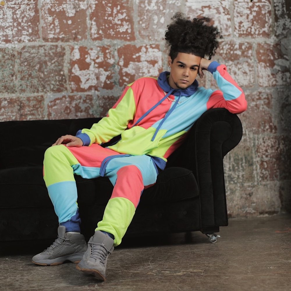 Multi colored sweatsuit